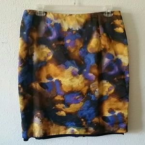 Jones NY Dark Floral Skirt